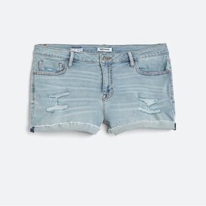Vigoss Light Blue Ripped Jean Shorts